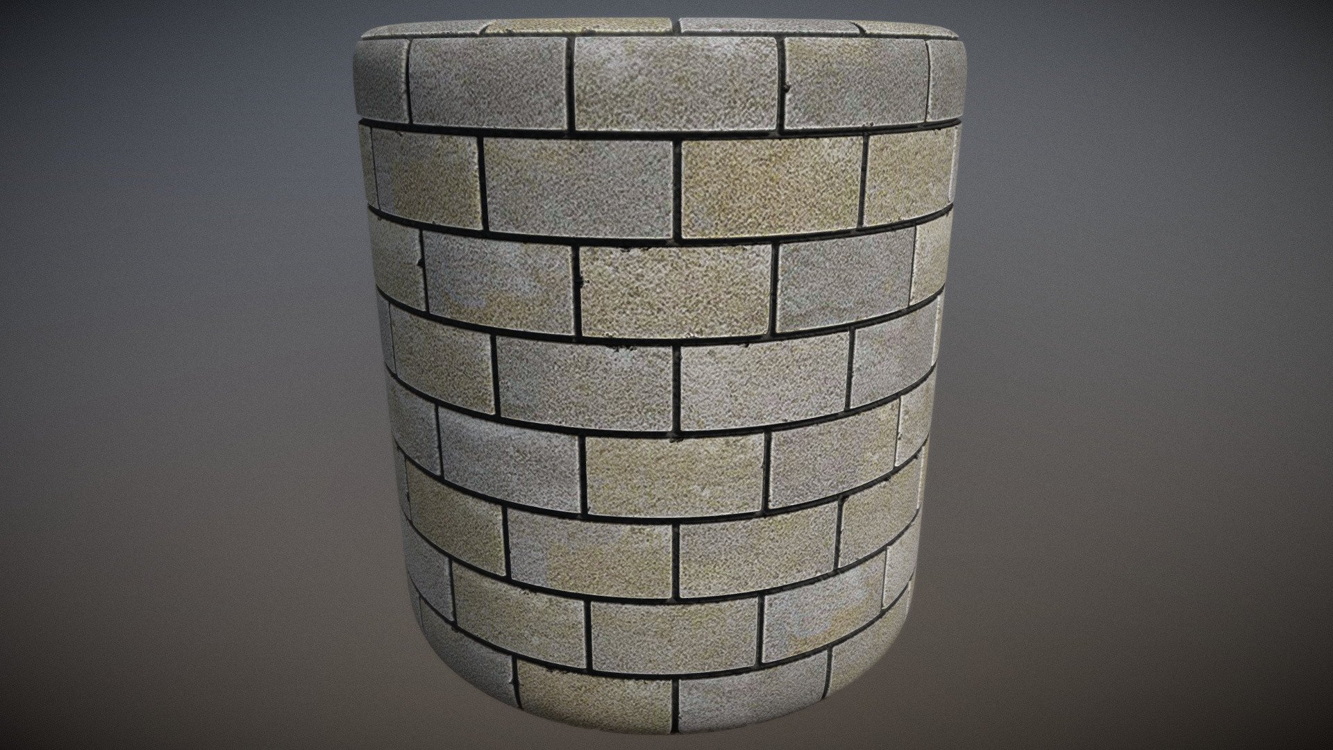 Colored old cinderblock wall.
