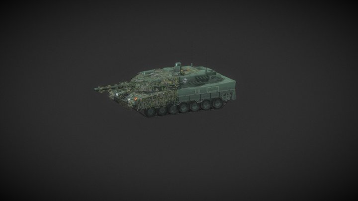 Леопард 2а5 модель 3D Model