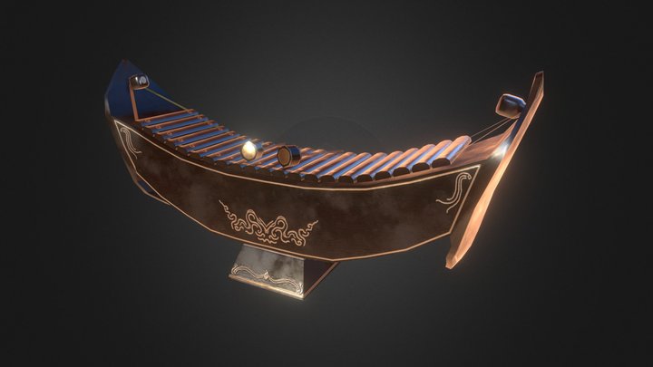 Xylophone (ระนาด) 3D Model