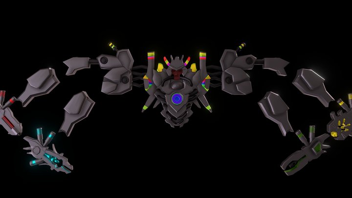 XF-09 Ares Exo Mech 3D Model