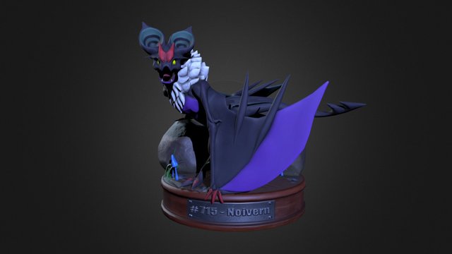Pokémon #715 - Noivern 3D Model