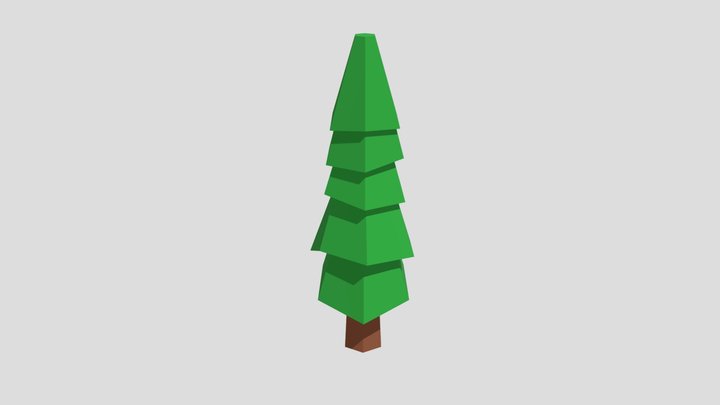 Simple Tree Low Poly 3D Model