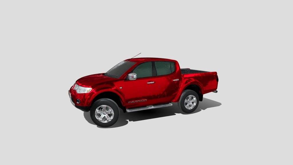 Red Mitsubishi L200 Warrior Pickup