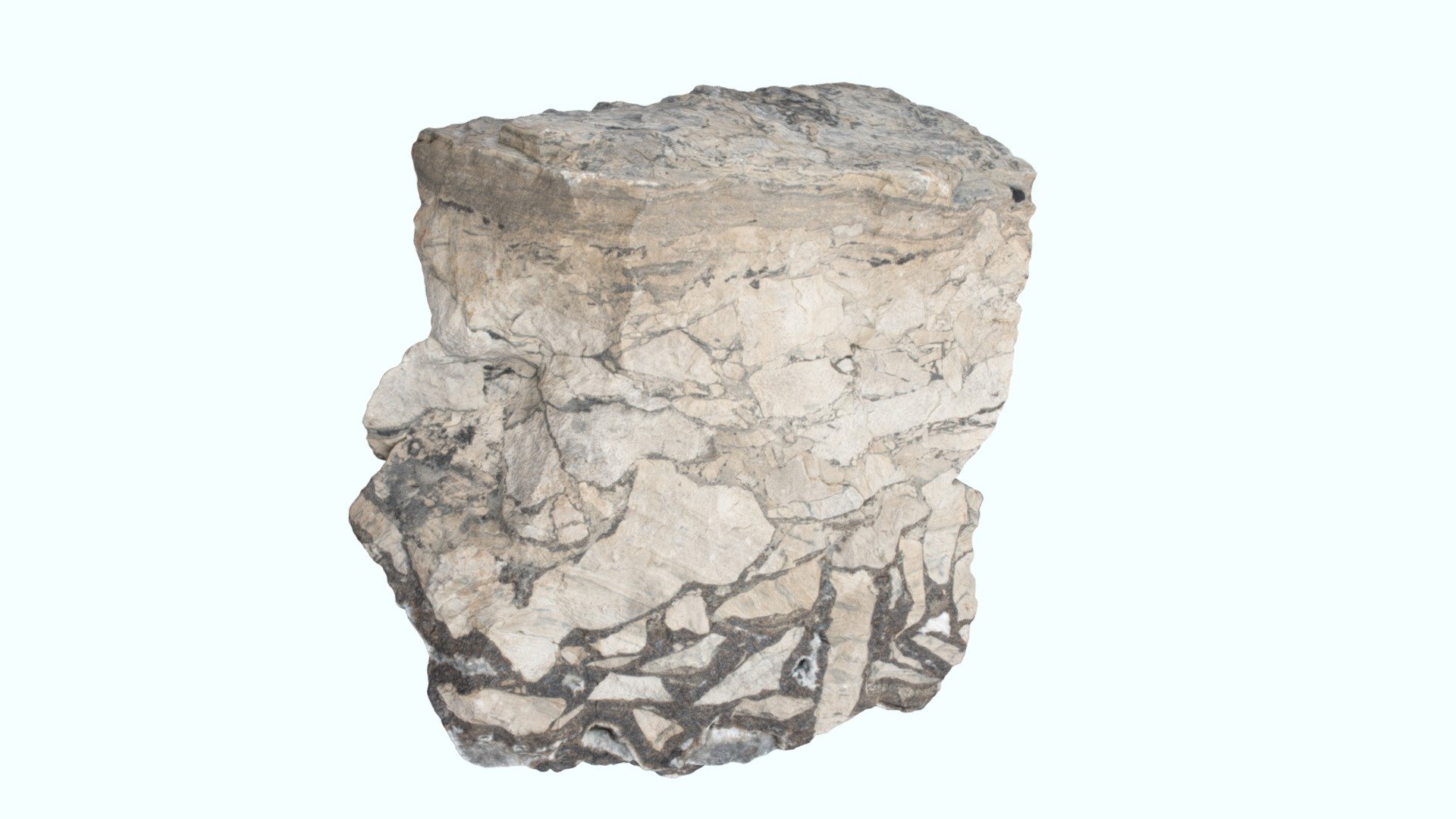 Brèche hydrothermale à ciment de sphalérite - Download Free 3D model by ...
