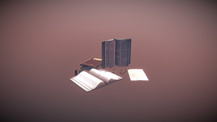 Dungeons and dragons props 3D Model