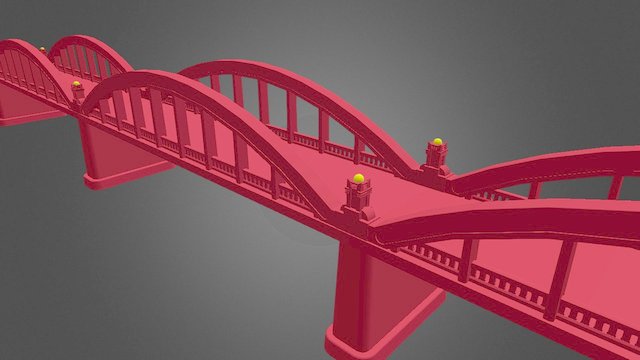 Taiwan Bridge 台灣三峽橋 3D Model