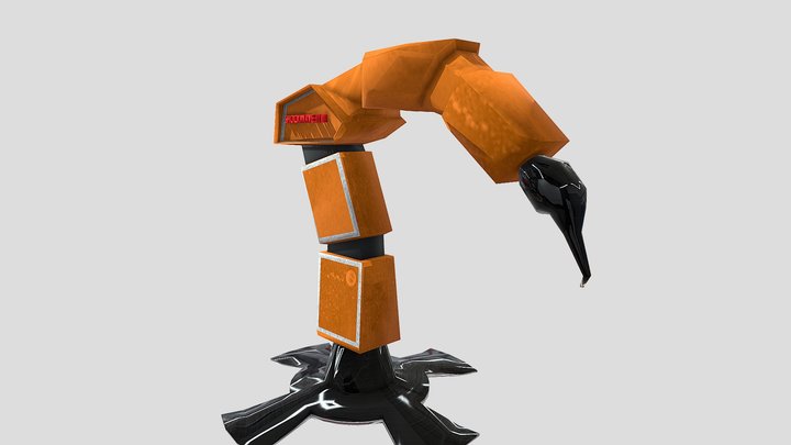 Stationary- Robotic- Arm 3D Model