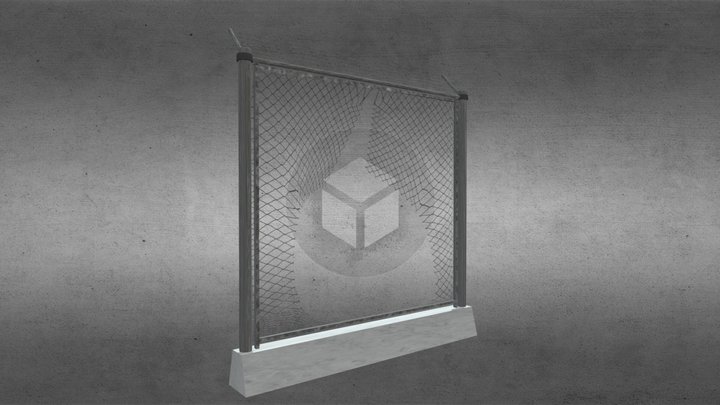 Brocken Pubg Barrier 3D Model