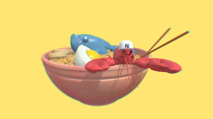 Ramen 3D Model