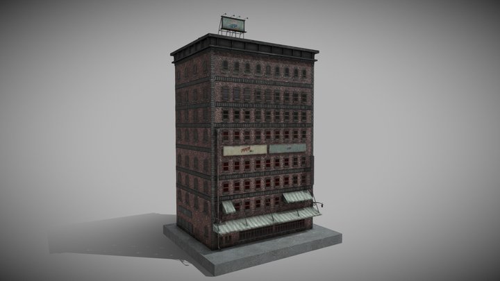 7/10 Old New york buildings 1930 3D Model