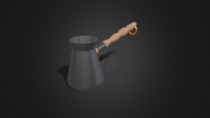 Turkish coffee pot 3D Model