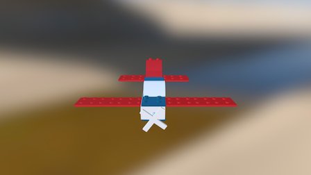 Lego plane 3D Model