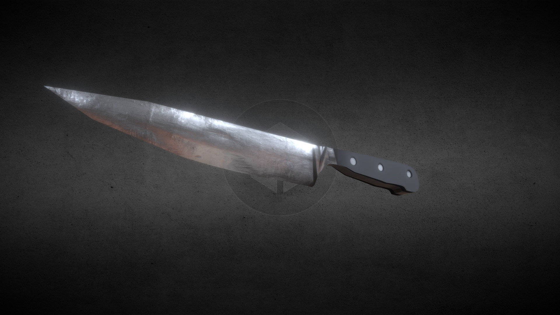 Low Poly Large Cutting Knife - 3D model by nicodemi [5821606] - Sketchfab