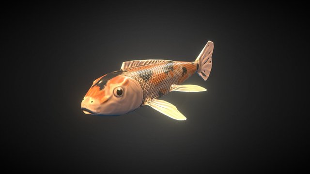 Koi Fish 3D Model