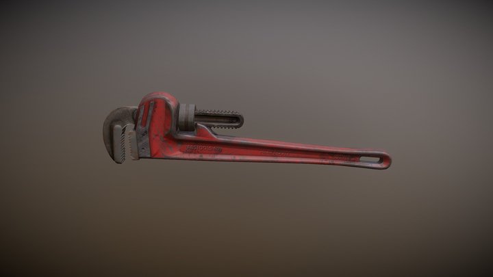 Realistic Wrench – 2K Textured 3D Model