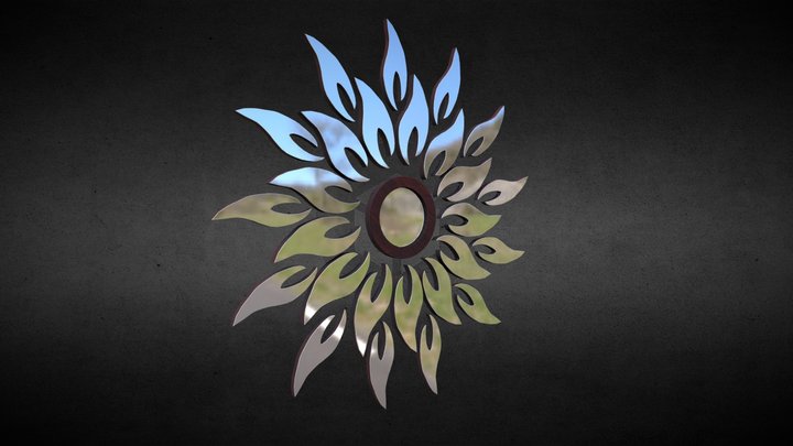 Game Asset - Sunflower Mirror 3D Model