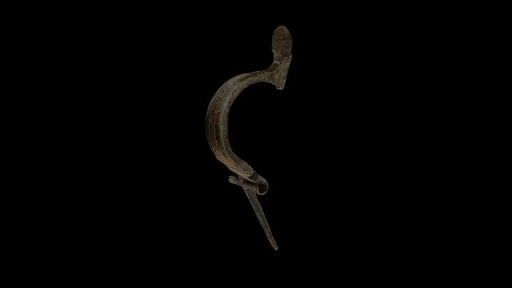 Fíbula de charnela (Tipo Aucissa) 3D Model