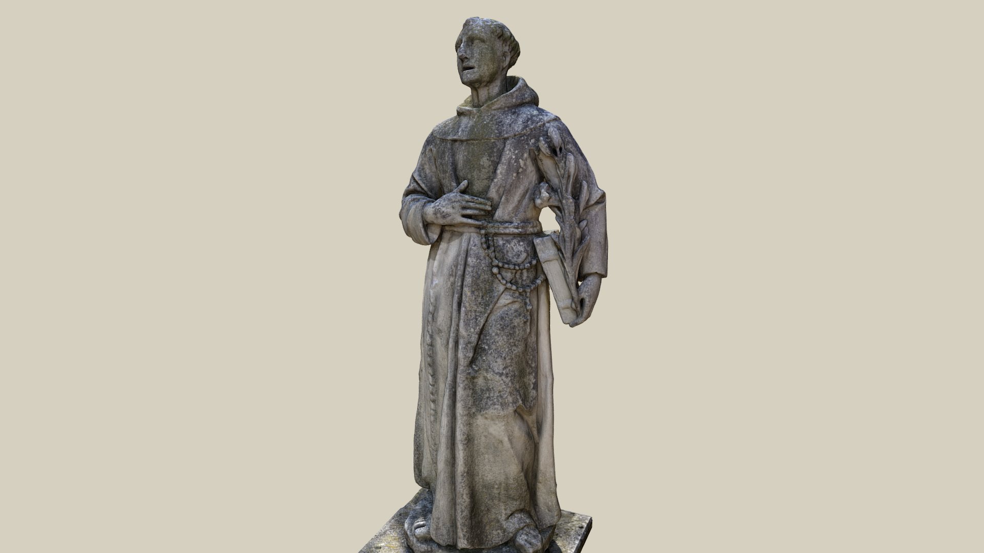 Franz von Assisi — Sketchfab embed 3D viewer