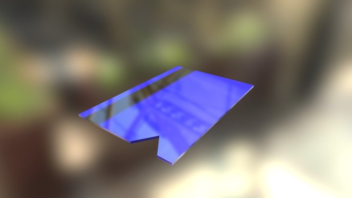 Blue Keycard 3D Model