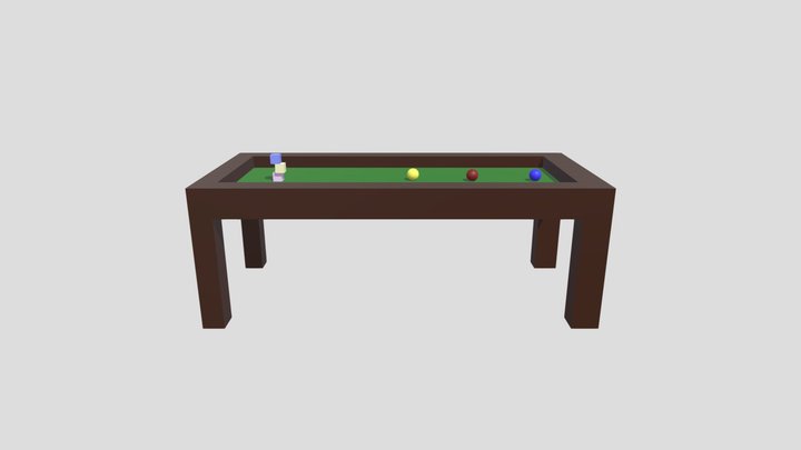 Pool Table snooker - Mesa de Sinuca, 3D CAD Model Library