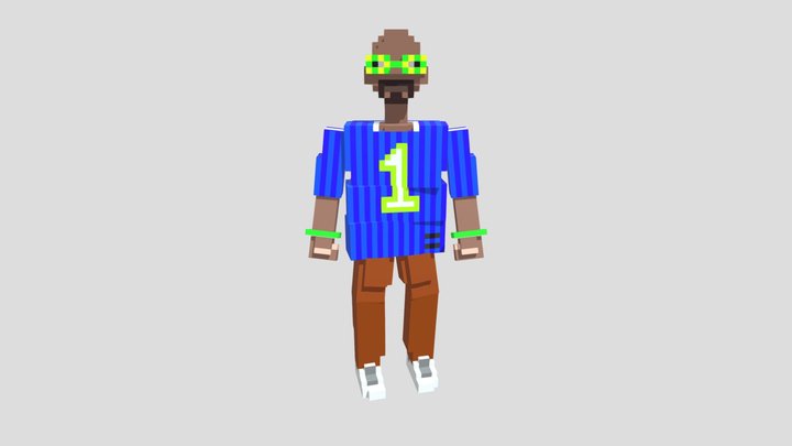 My First Pixel art 3d model 3D Model