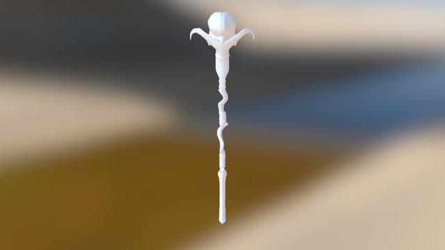 Necromancer's Staff 3D Model