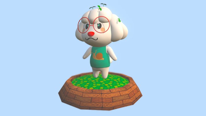Zibe - Animal Crossing Character 3D Model