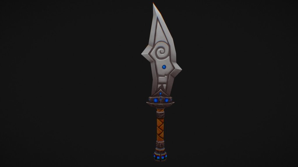 Low Poly Sword — Sketchfab embed 3D viewer
