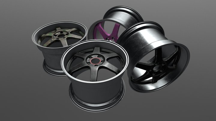 Rim - Volk TE37 TTA 3D Model