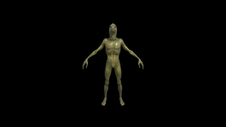 GameReadyCharacter_Day02_JarJarAlien 3D Model