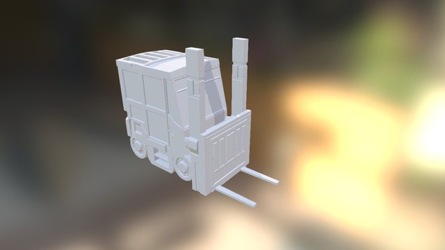 WIP MGS PSX Shadow Moses Cargobay forklift 3D Model