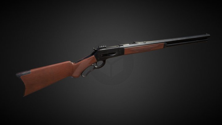 Winchester Model 1886 3D Model