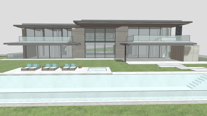 VILLA AURA - AMES ARQUITECTOS 02 3D Model
