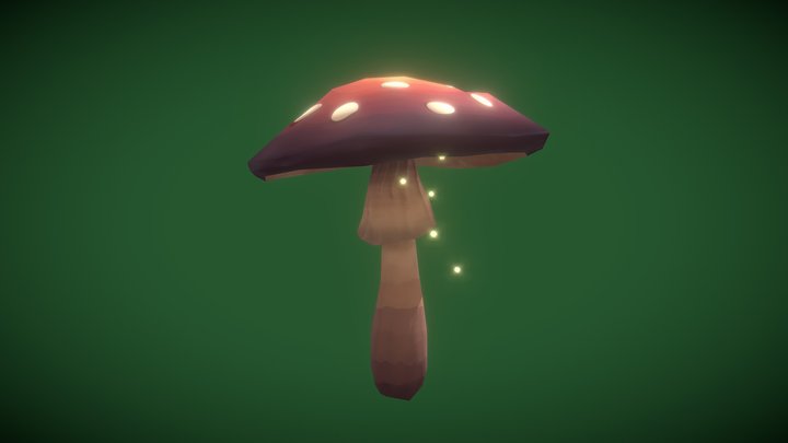 Giant Mushroom (low poly) 3D Model