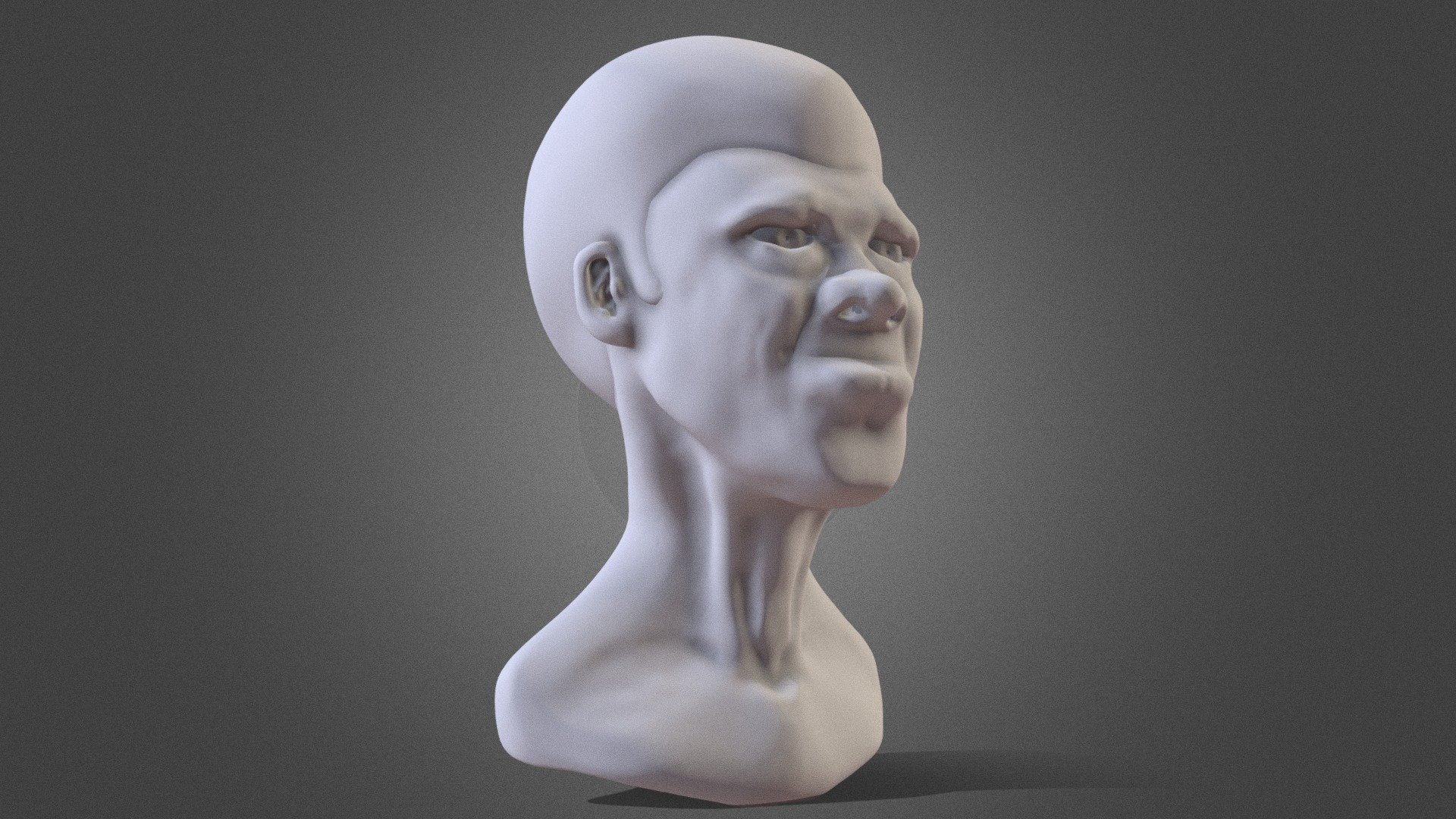 Bust of Old African Man
