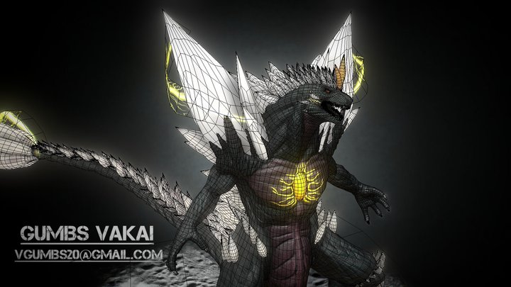 Space godzilla 3D Model