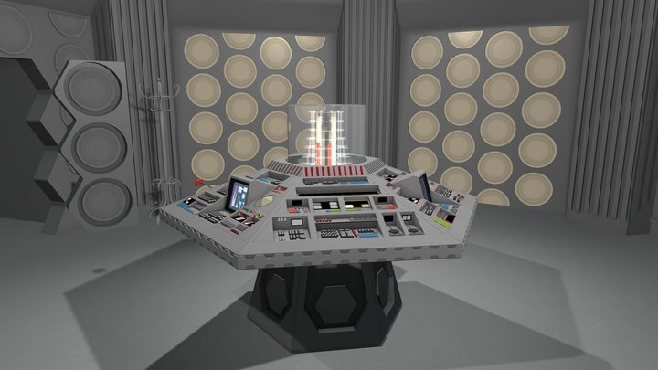 1983 TARDIS Interior 3D Model
