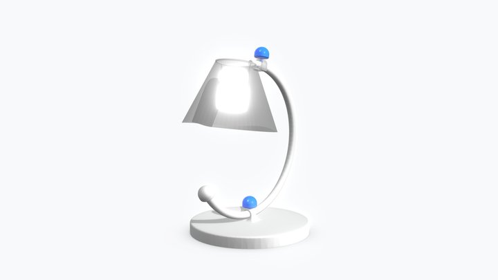 C Desk Lamp 3D Model