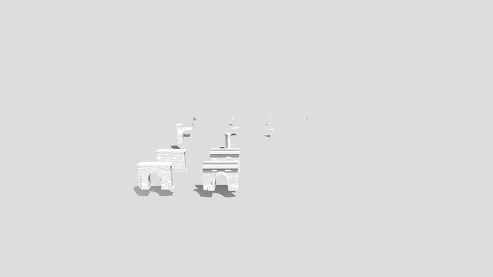 Modular Dungeon Showcase 3D Model