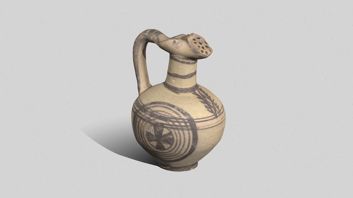 Juglet, White Painted Ware 3D Model