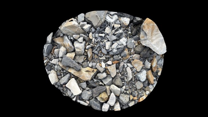 Neretva Riverbank Granite Rock (Scaniverse) – Free 3D Model STL