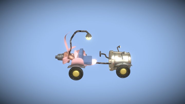 Flowery Vehicle 3D Model
