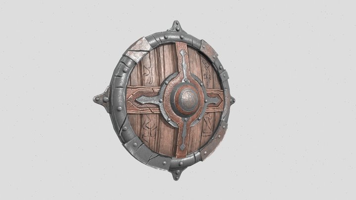 Battle Shield | Realistic Game Asset 3D Model