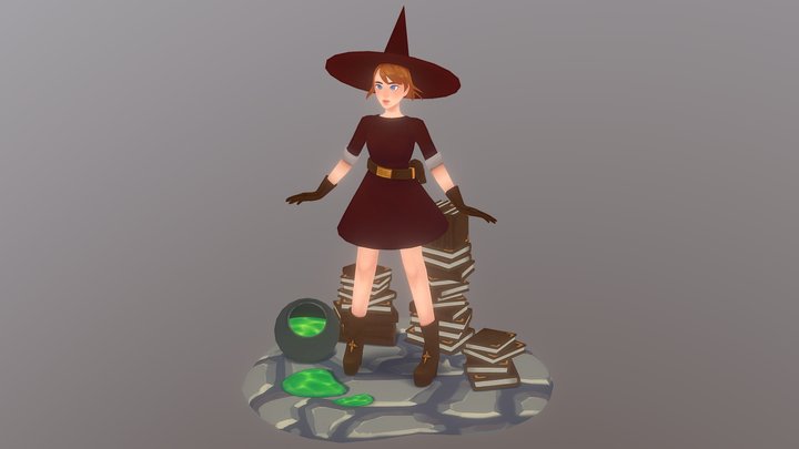 Witch 3D Model