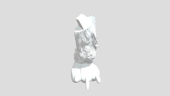 Yarnaby (leg Back L) 3D Model