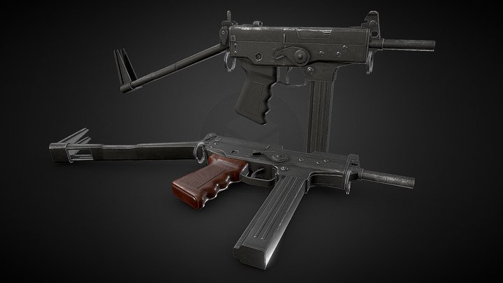 PP-91 Kedr[Game Ready][Low-Poly] 3D Model