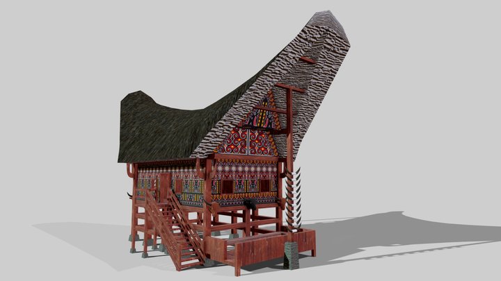 Rumah Tongkonan (Toraja) 3D Model