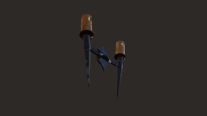 Two Props- Torch 3D Model