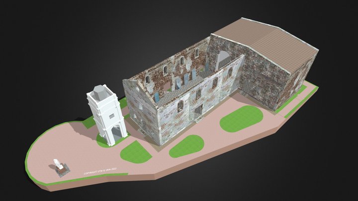 GEREJA ST PAUL'S MELAKA 3D Model