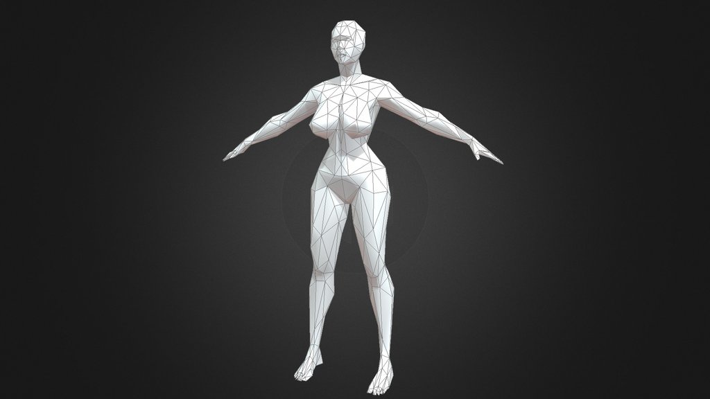 Low Poly Female Base Mesh